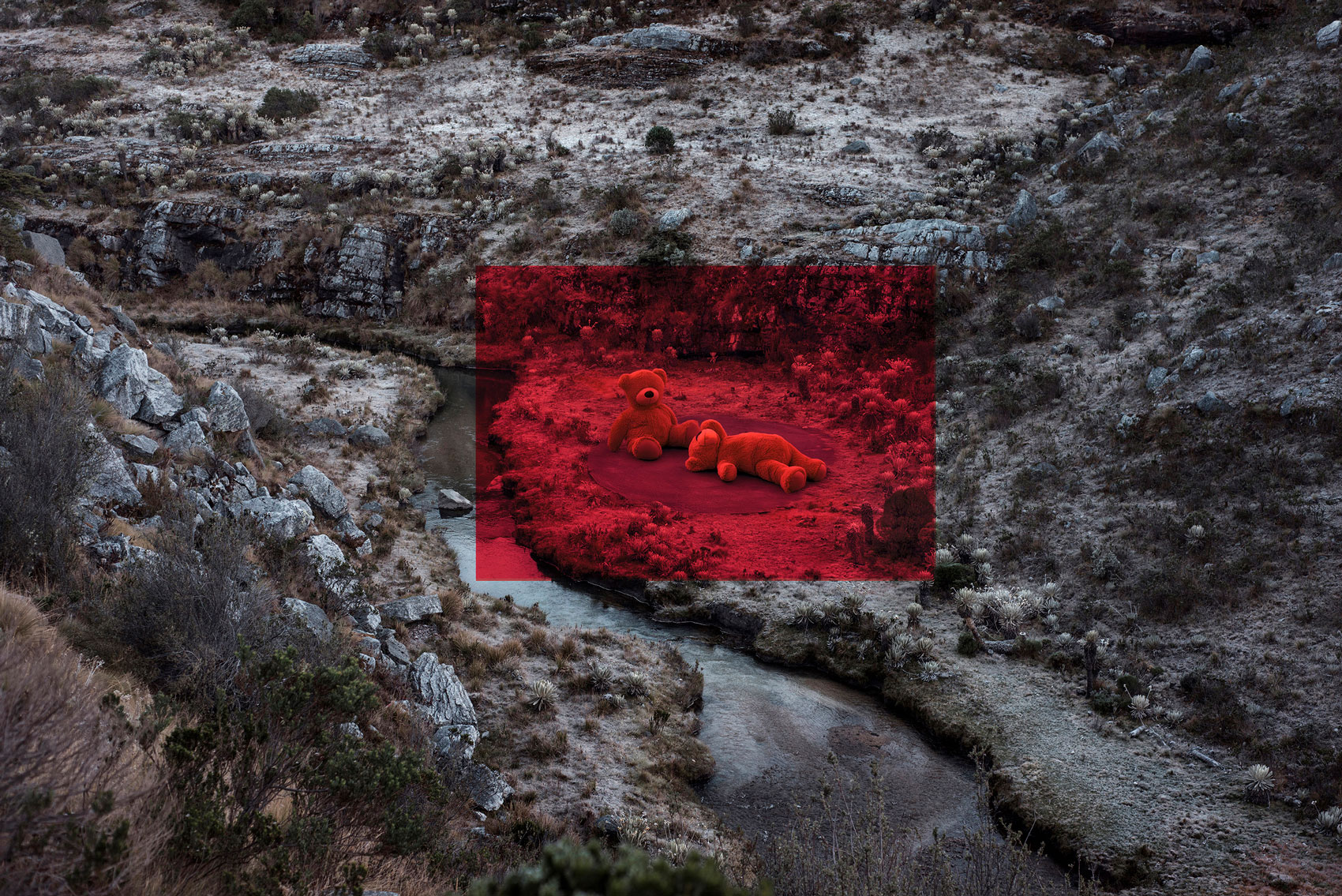 Distant Refuge — psychological art by Andres Galan