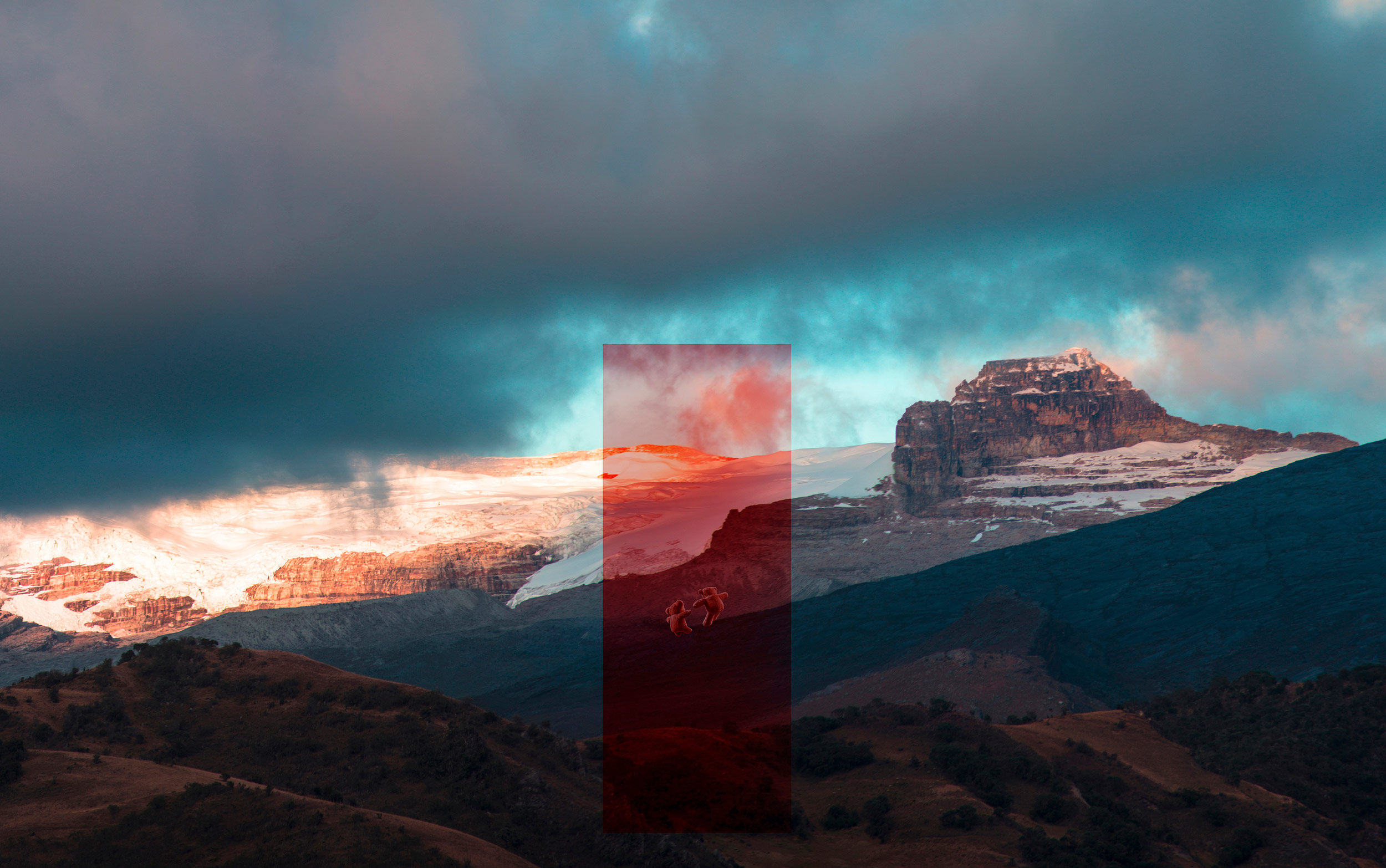 Red Threshold — psychological art by Andres Galan